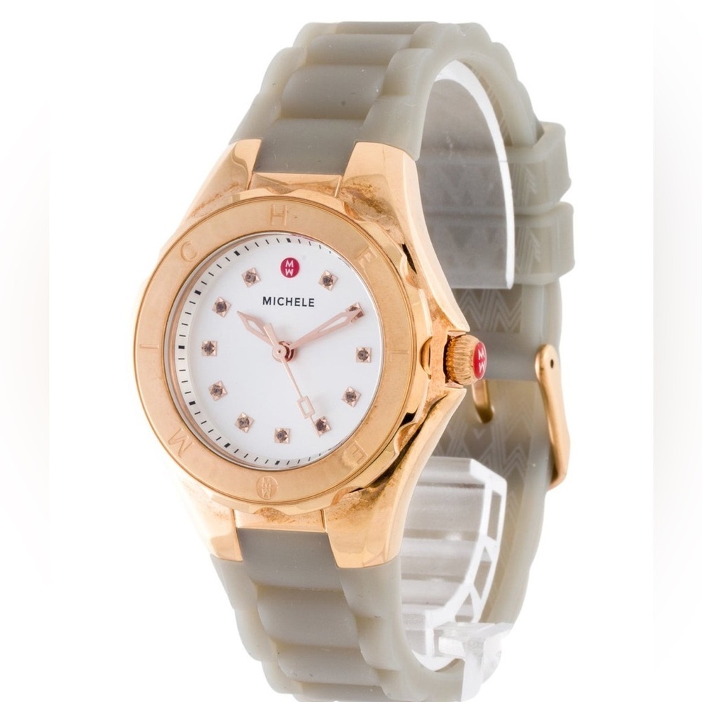 Michele Rose Gold Tahitian Jelly Bean Watch
